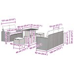 vidaXL Ensemble de canapé de jardin avec coussin 8 Pièces Noir polyrotin