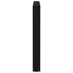 vidaXL Pieds de table à manger en forme de V  3 pièces  noir  100 x (72-73 3) cm  acier
