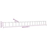 vidaXL Lit surélevé de jardin Acier galvanisé marron