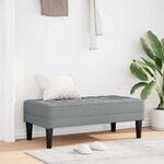 vidaXL banc Gris clair 113 x 57 x 39 cm tissu