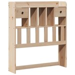 vidaXL Lit bibliothèque sans matelas 90x190 cm bois de pin massif