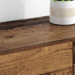 vidaXL Meuble mural Montage mural 2 Pièces Bois ancien 69 5 x 34 x 90 cm