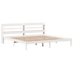 vidaXL Cadre de lit sans matelas blanc 180x200 cm bois massif de pin