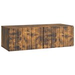 vidaXL Meuble TV mural 98 x 41 x 30 cm Chêne fumé Bois d'ingénierie