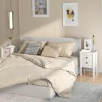 vidaXL Tables de chevet 2 Pièces Blanc 40x35x61 5 cm Bois de pin massif