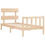 vidaXL Cadre de lit sans matelas bois de pin massif
