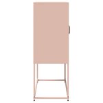 vidaXL Buffet haut rose 68x39x107 cm acier