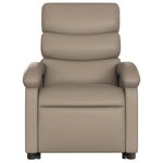 vidaXL Fauteuil inclinable Cappuccino Similicuir