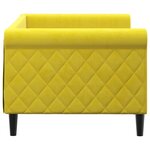 vidaXL Lit de repos sans matelas jaune 80x200 cm velours