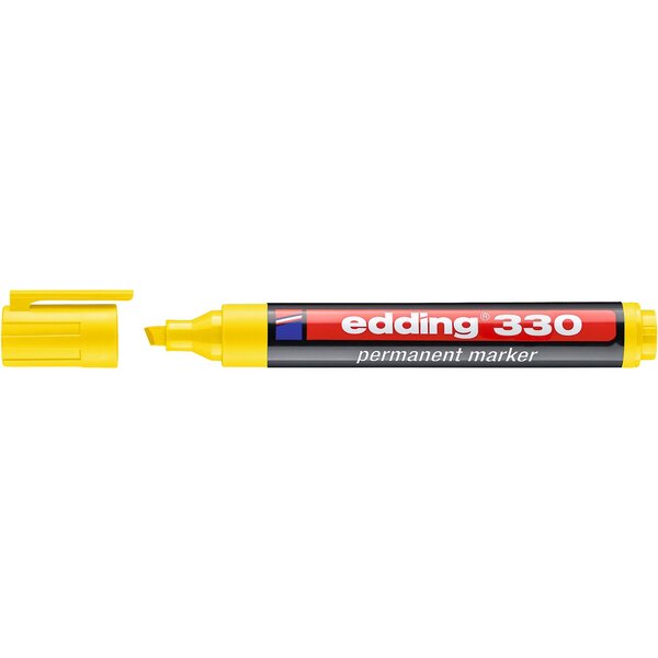Marqueur Permanent 330 Jaune Pointe Biseautée 1-5 mm EDDING
