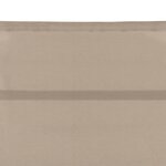 vidaXL Chaise longue Textilène et aluminium Crème