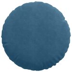 vidaXL Coussins de siège 2 pc Velours Bleu Ø50 x 19 cm