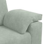 vidaXL Canapé à 3 places gris clair 178 cm Velours