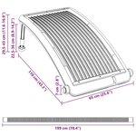 vidaXL Panneau de chauffage solaire de piscine courbé 110x65 cm