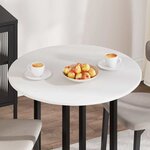 vidaXL Plateau de table Blanc 80 x 80 x 1.5 cm Bois d'ingénierie