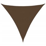 vidaXL Voile d'ombrage 160 g/m² Marron 6x6x6 m PEHD