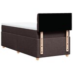 vidaXL Sommier à lattes de lit avec matelas Marron foncé 80x200 cm