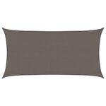 vidaXL Voile d'ombrage 160 g/m² anthracite 3x6 m PEHD