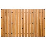 vidaXL Tapis de bain Marron 80 x 50 cm Bois d'Acacia Massif