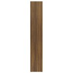 vidaXL Armoires à CD 2 Pièces Chêne marron 21x16x93 5cm Bois d'ingénierie