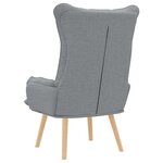 vidaXL Fauteuil relaxant Gris clair 69 x 74 x 93 cm tissu