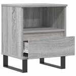 vidaXL Tables de chevet 2 Pièces sonoma gris 40x35x50 cm bois ingénierie