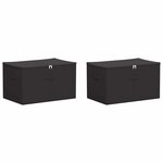 vidaXL Boîte de rangement 2 Pièces Anthracite 55 x 35 x 32 cm
