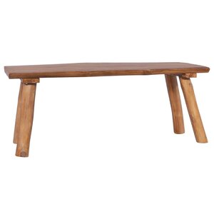 vidaXL Banc de jardin 120 cm Bois de teck solide