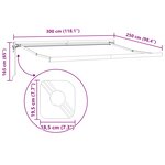 vidaXL Auvent Blanc 300 x 250 x 165 cm Polyester et Aluminium