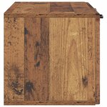 vidaXL Meuble TV mural Bois ancien 78 5 x 31 x 30 cm Bois d'ingénierie