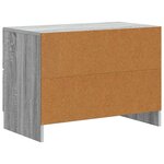 vidaXL Cabinet de chevet Sonoma gris 62 x 34 5 x 44 5 cm