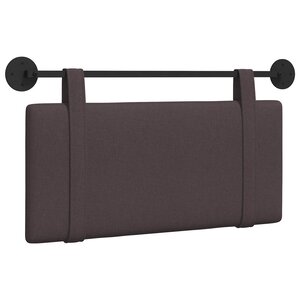 vidaXL Tête de lit suspendue Marron foncé Tissu