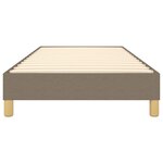 vidaXL Cadre de lit Taupe 90x200 cm Tissu