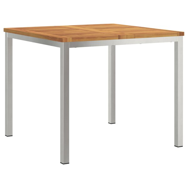 vidaXL Table à manger d'extérieur 90x90x74 5 cm en bois massif