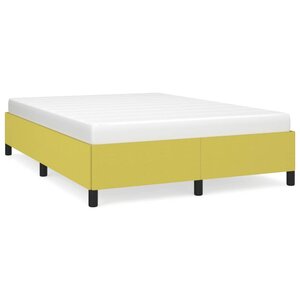 vidaXL Cadre de lit sans matelas vert 140x200 cm tissu
