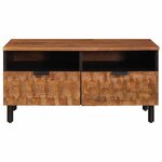 vidaXL Table basse Marron 80 x 54 x 40 cm Bois de mangue massif