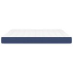 vidaXL Matelas de lit à ressorts ensachés fermeté moyenne Bleu 160x200x20 cm Tissu