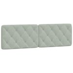 vidaXL Cadre de lit sans matelas gris clair 160x200 cm velours