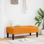 vidaXL banc Jaune foncé 113 x 57 x 39 cm tissu