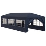 vidaXL Tente de réception 3 x 9 m Bleu
