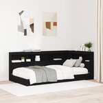 vidaXL Tête de lit de rangement Chêne noir 90 cm Bois d'ingénierie