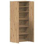 vidaXL Armoire à chaussures Chêne artisanal 80x35 5x180 cm Bois d'ingénierie