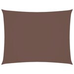 vidaXL Voile de parasol tissu oxford rectangulaire 5x7 m marron