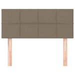 vidaXL Tête de lit Taupe 100x5x78/88 cm Tissu