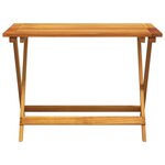 vidaXL Table pliable de jardin 90x52 5x65 cm bois d'acacia solide