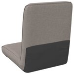 vidaXL Fauteuil de sol ajustable Taupe Tissu