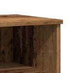 vidaXL Table de chevet vieux bois 40x35x50 cm bois d’ingénierie