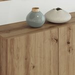 vidaXL Unité murale de TV 5 Pièces Chêne artisanal Bois d'ingénierie