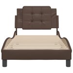 vidaXL Cadre de lit avec tête de lit marron 80x200 cm Similicuir