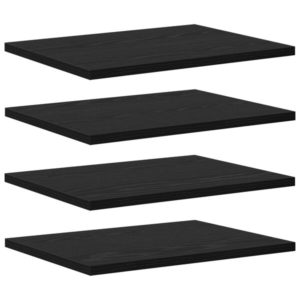 vidaXL Planches d'étagère   4 pièces  chêne noir  40x30x1.5 cm  en bois d'ingénierie